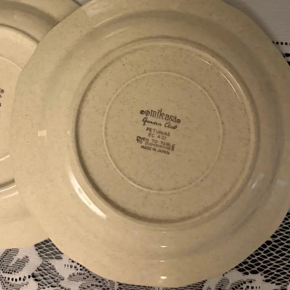 Vintage 1970s Mikasa Garden Club Early Spring 8in plate